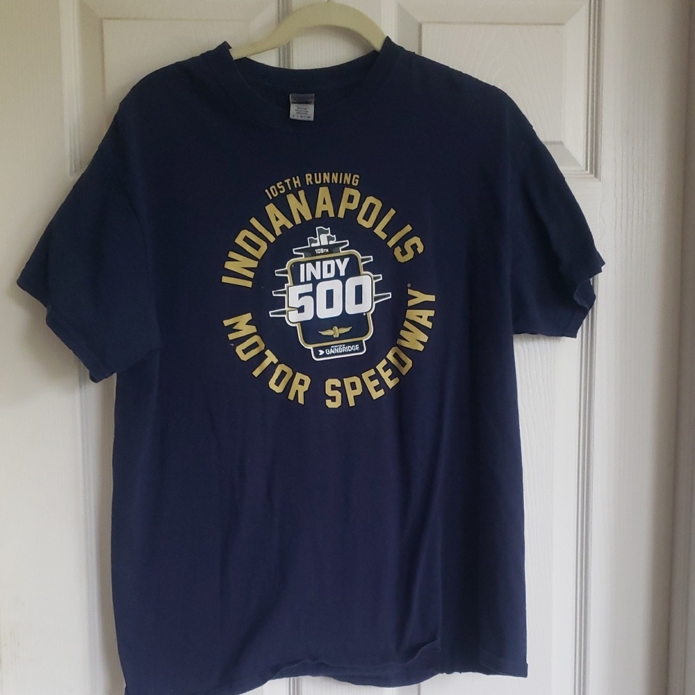 Gildan Navy Blue Indianapolis Motor Speedway Tee